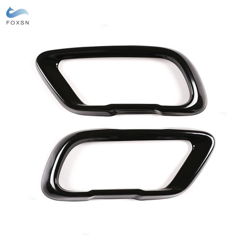 Glossy Black Car Accessories Tail Muffler Exhaust Pipe Output Cover Trim For BMW X5 G05 X6 G06 X7 G07 M Sports