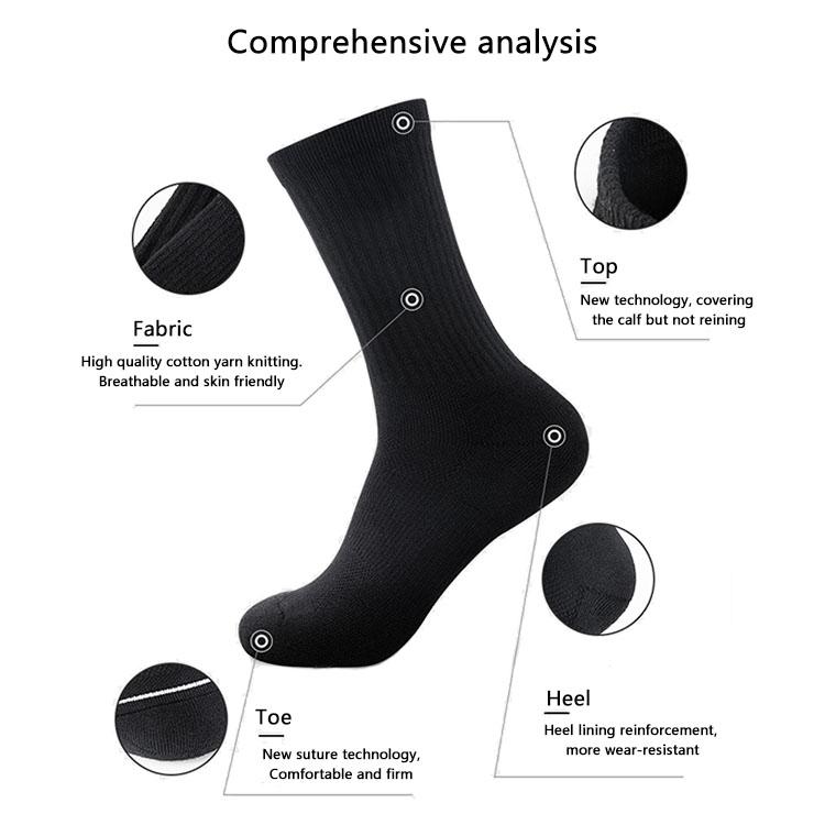 Quality Crew Fashion Grip Embroidery Women Compression logo Print Men's Designer Sport Custom Socks