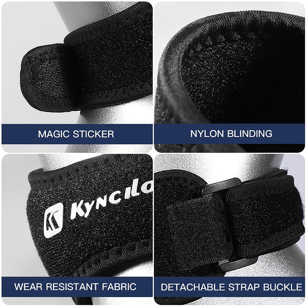 1Pc Patella Kneecap Band Adjustable Silica Gel Knee Tendon Strap Protector Knee Pad Running Sports Cycling Gym Knee Support Pads
