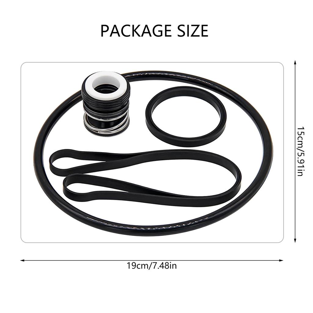 1 Set Pool Pump Sealing Rings Repair Set Housing Gasket Shaft Sealing Rings Replacement Rings Suitable for SP3000X