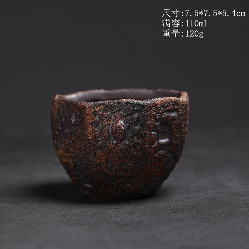 Ceramic Master Cup Merchandise Dunhuang Teacup Retro Household Ceramic Cup Bodhi Cup Kung Fu Teacup Personal Tea Cup