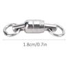 30PCS TwoWay Bearing Rotation Ring Dual Ball Fishing Connector Fishing Swivel  Fishing Accessories