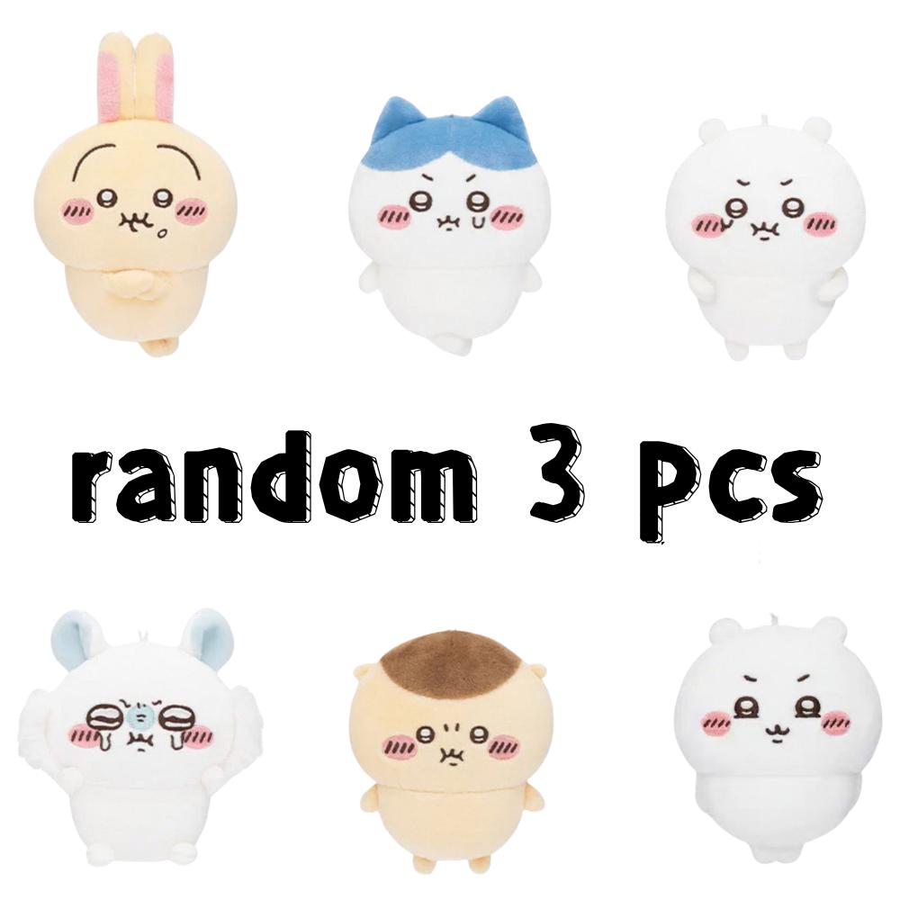 Vendita Kawaii Chikawas Hachiware Usagi Serie Pun Arrabiata Portachiavi Peluche Ciondolo Morbido Peluche Cartoon Bambola Peluche Giocattolo Ciondolo Borsa