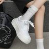 Sports and Leisure Little White Shoes, Advanced Sense of Design, Men's and Women's Niche Thick-soled Heightening Single Shoes, Spring and Autumn 5044