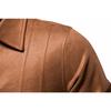 Men’s Suede Turn Down Collar Outdoor Jacket