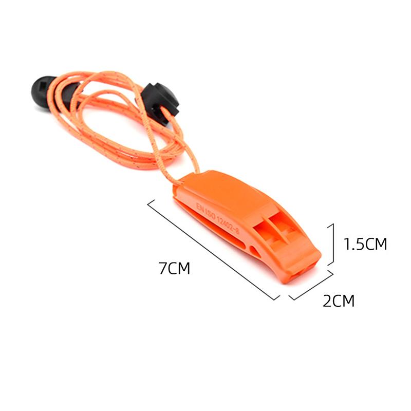 Tragbare Sport Notfall Doppelpfeife Outdoor Überlebenspfeife Streichholz Sicherheits Pfeifen Wandern Rettung Schwimmen Laute Pfeife