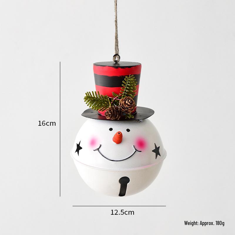NUCH Christmas Tree Iron Bell Ornament: Festive Pendant for Holiday Decor