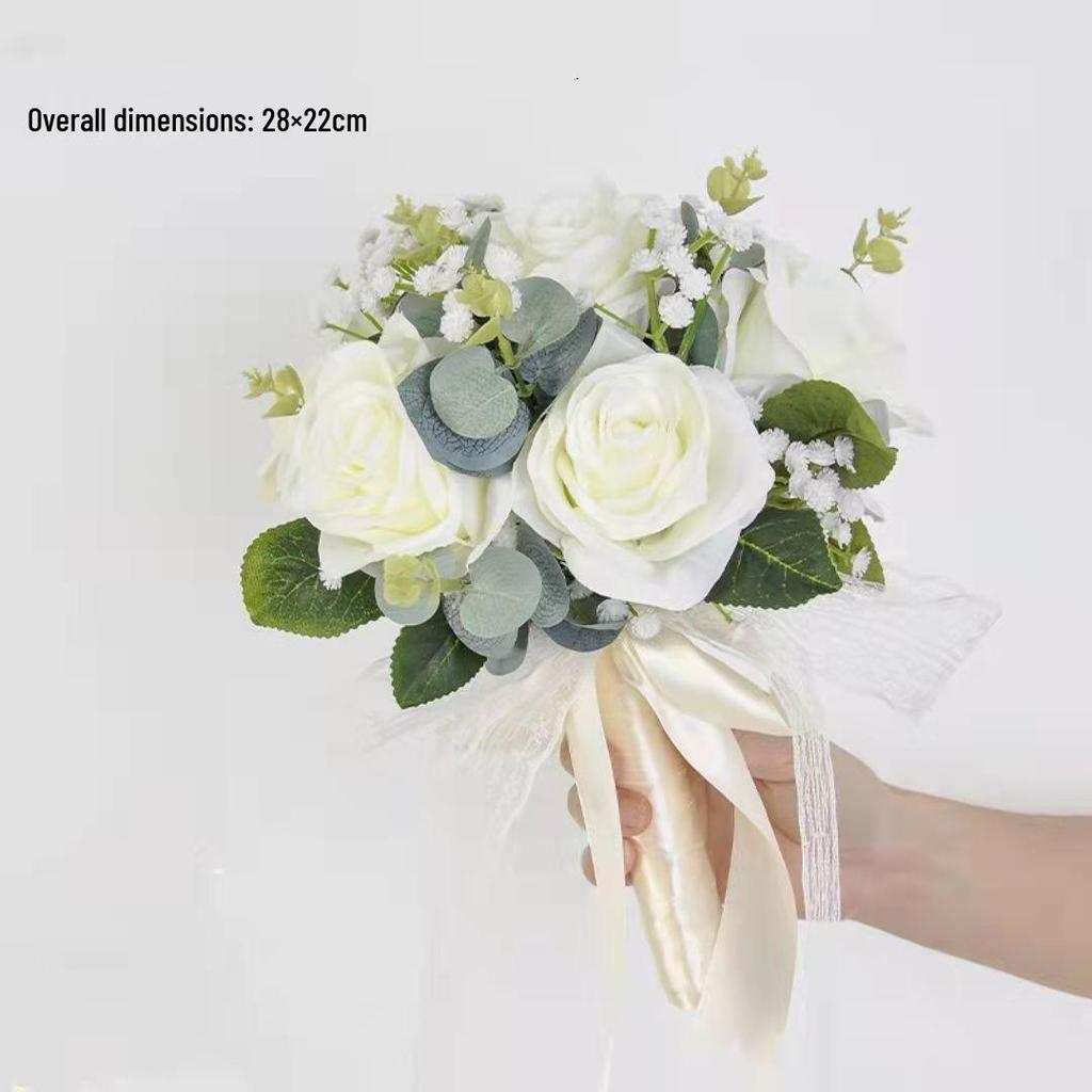 Koreanischer Waldstil Braut-Handstrauß für Hochzeit oder Foto-Requisiten