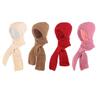 Windproof Hat Scarf Set Thickening Integrated Ear Protection Cap Fashion Knitted Hat  Scarf  Woman