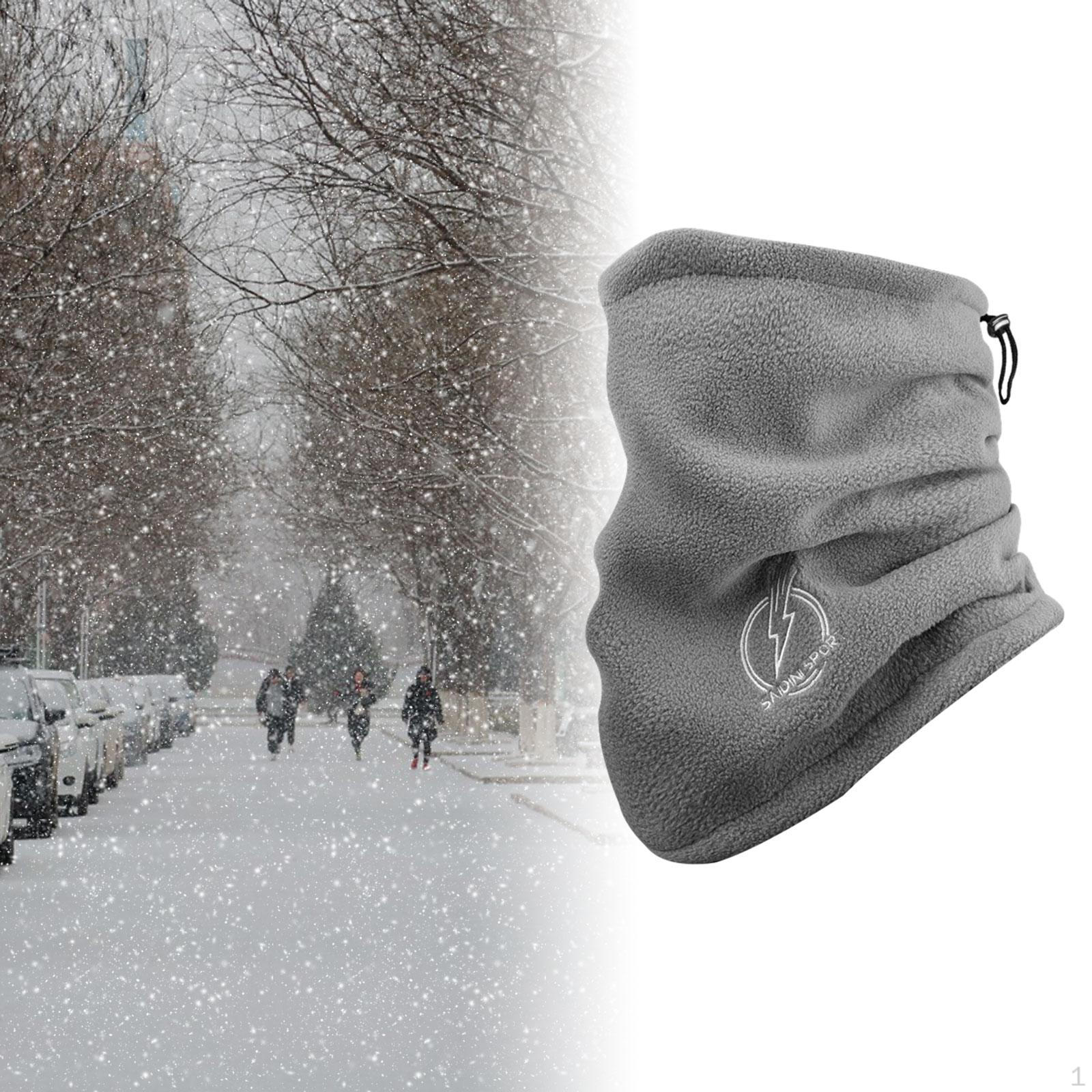 

Термошийний шарф-гетра - теплий зимовий чохол для походів і їзди на мотоциклі сірий колір