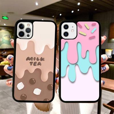 Etui na telefon z topiącymi się lodami Etui silikonowe PC+TPU na iPhone 11 12 13 Pro Max 8 7 6 Plus X SE XR Twarde etui