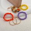 European & American Minimalist Luxury Colorful Ladies' Ring Set