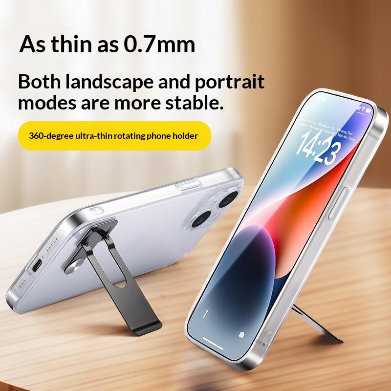 New Premium Ultra-Thin Mobile Phone Holder 360° Rotating Universal Tablet Holder Self-adhesive Foldable Phone Kickstand Desktop