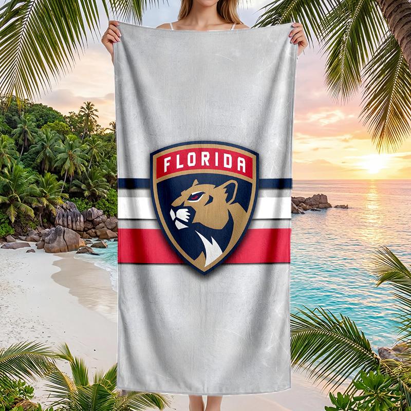 Florida Panthers Fashion Beach Towel: Ideal for Summer Adventures Soft, Absorbent and Quick Drying Suitable for Swimming and Bathing
