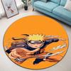 Naruto Uzumaki Akatsuki  Printed Round Rug Soft  Anti-Slip Carpet  for Home Bedroom Living Room Gaming Room Dorm Decor