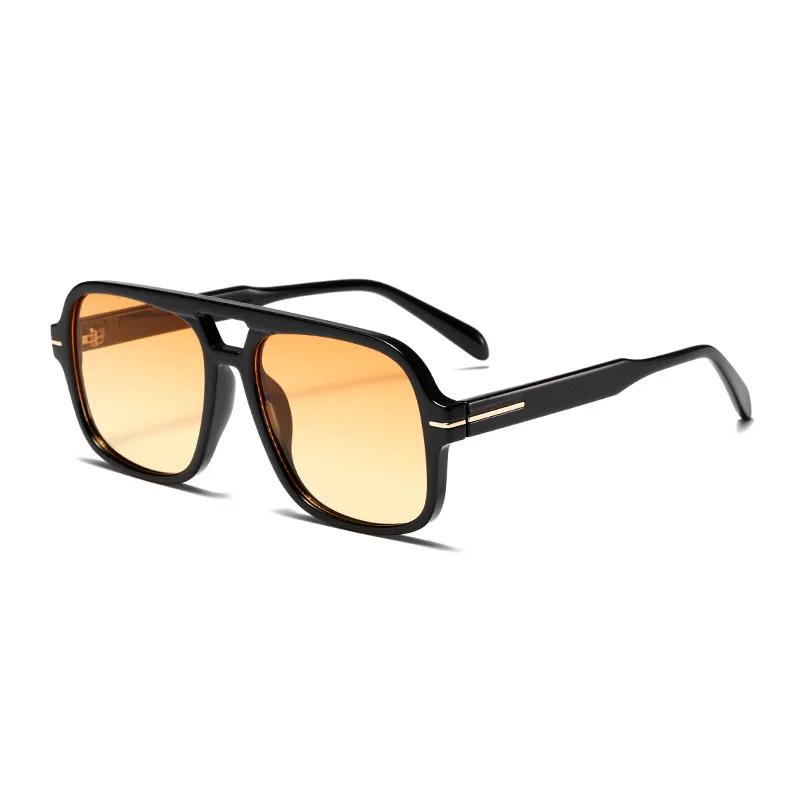 

3507 Double Bridge Square Aviator Sunglasses - UV400 Vintage Pilot Style, Retro Classic Sun Glasses for Men Women Unisex 411240 as shown
