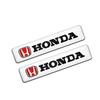1/2Pcs Aluminum Badge Car Body Fender Decoration Trunk Side Window Sticker For Honda Fit Civic CRV City Jazz Accord CR-Z VTEC RF6