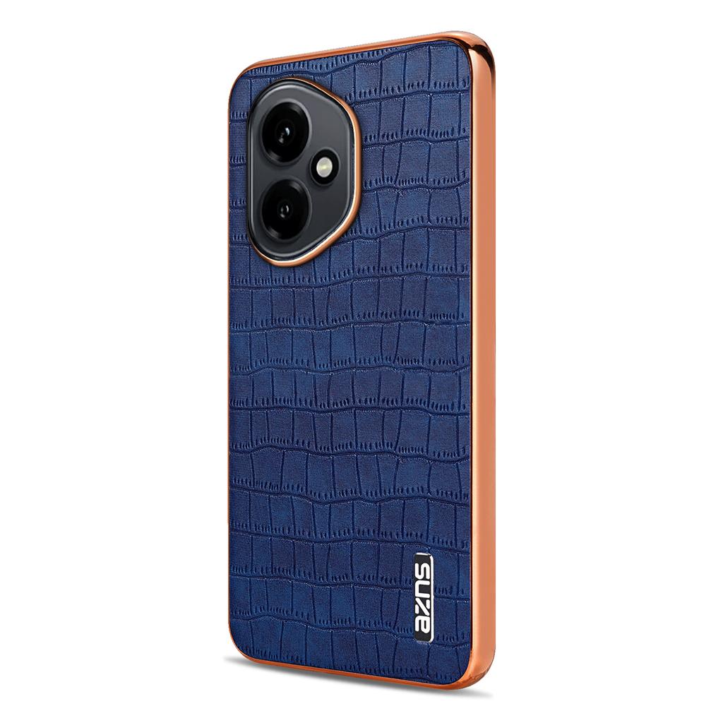 AZNS For Honor 400 5G (Global) Case Electroplating Crocodile Texture PU+TPU Phone Cover