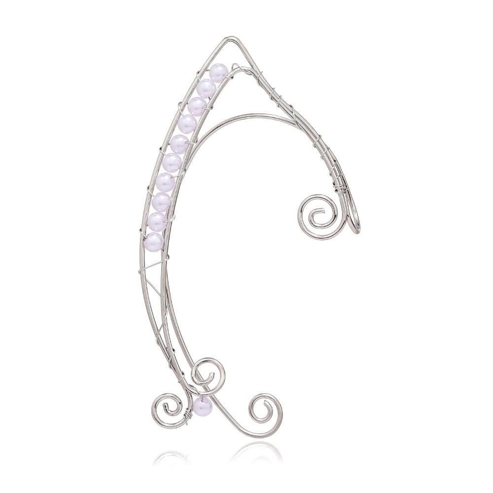 Womens Fashion Pearl Ear Jewelry With Electroplated Finish For Spring