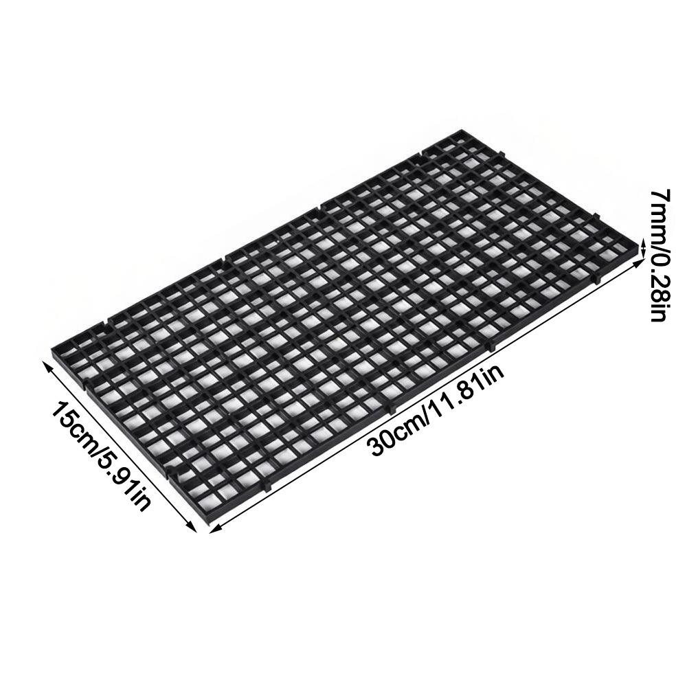 30x15/30x30cm Fish Tank Isolation Plate Detachable Spliceable Hollow Bottom Filter Plate Grid Divider Plate for Aquarium