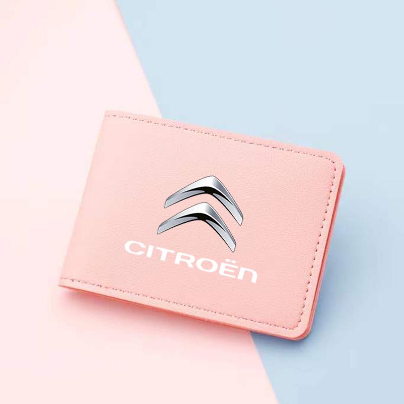 Portefeuille Portefeuille Ultra Fin pour Permis de Conduire Auto Étui Porte-Cartes Pour Citroen C3 C4 X7 Xsara Picasso Crosser C-ELYSEE JUMPY NEMO