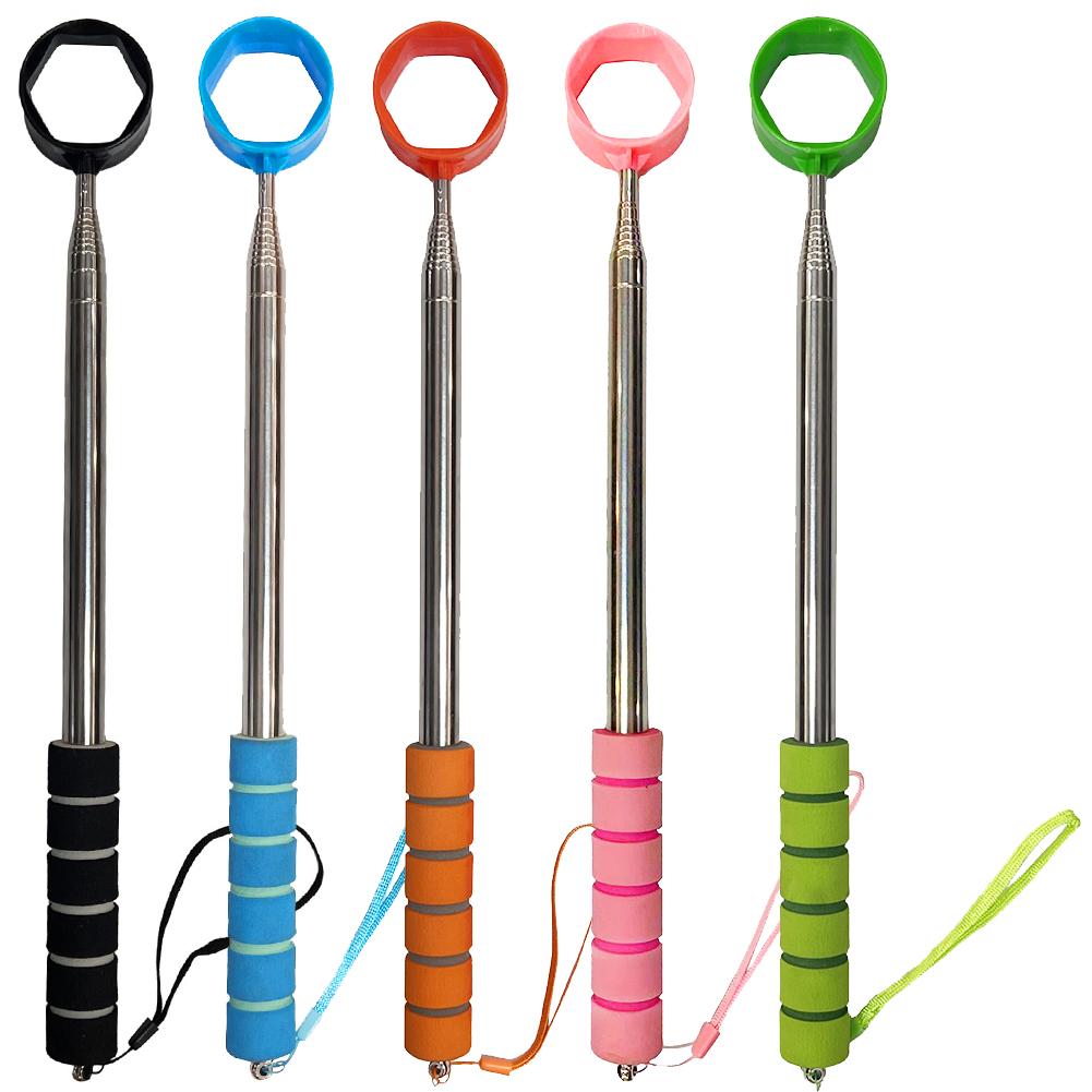 2.7m/8.86 Ft Telescopic Golf Ball Retriever Stainless Ball Retriever Tool Extendable Golf Ball Retriever Golf Gifts for Golfers