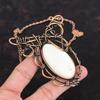 Scolecite Necklace Copper Wire Wrapped Necklace Adjustable Chain Necklace Decent Copper Jewelry Handmade Necklace Wire Wrap Gemstone Jewelry