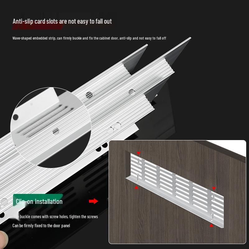 300mm Wide Aluminum Alloy Breathable Mesh Ventilation Hole for AC Exhaust, Windows, Wardrobes, and Cabinets