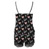 Women's Sexy Lingerie Fashion Lace Splicing Vest Shorts Two Piece Suit