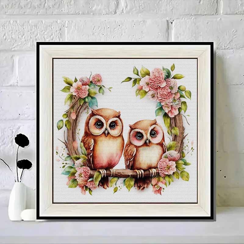 Neuankömmling 5D DIY Vollkreis Diamantmalerei "Gemalte Eule" Stickerei Kreuzstich Heimdekor Geschenk
