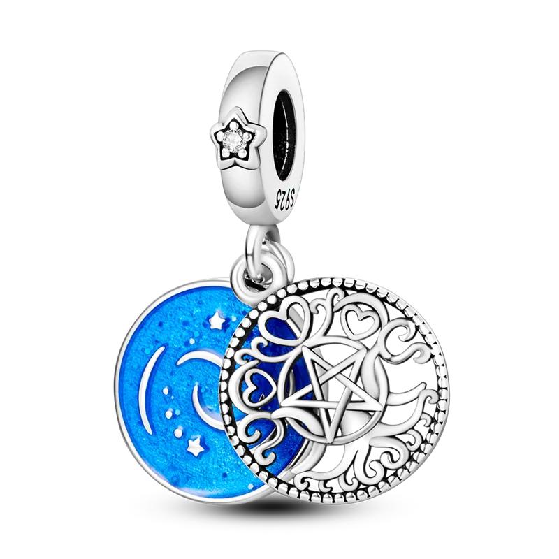 Copper Heart & Mum Dangle Dream Catcher Charm Fit 4Mm Hole Diamete Bracelet Diy Jewelry For Women Bracelet Beads