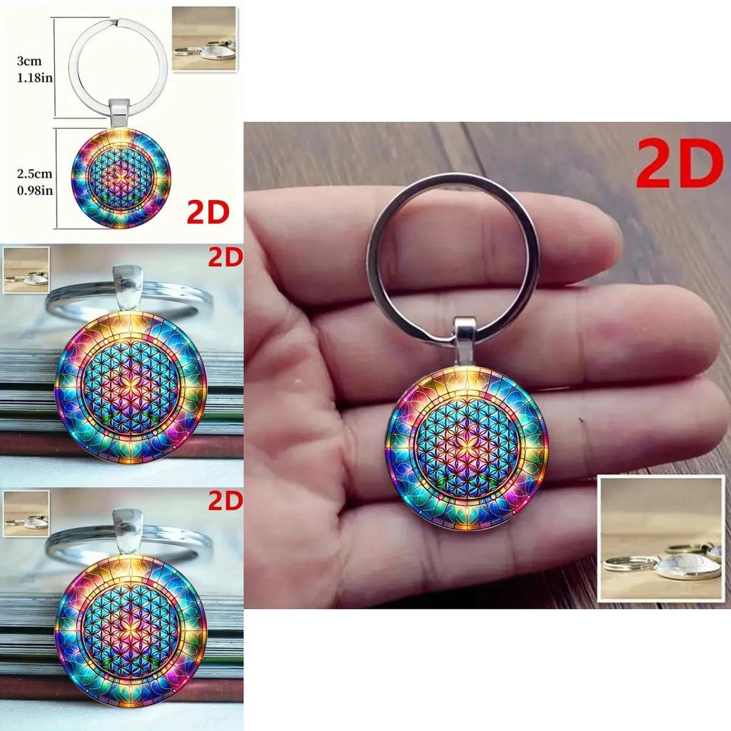 Kaleidoscope Keychain Jewelry Zinc Alloy Multifunctional Gift For Family Friends