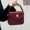 Retro Red Small Square Bag New Handbag Casual Versatile Niche High-end Bag Single Shoulder Messenger Women's Bag