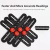 1Pcs 6/9/12 Folds Measuring Ruler Aluminium Alloy Locator Drill Guide  Template Tool