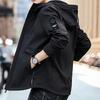 Mens Hooded Windproof Outdoor Jacket Lightweight Casual Raincoat Hiking Camping Travel Winter