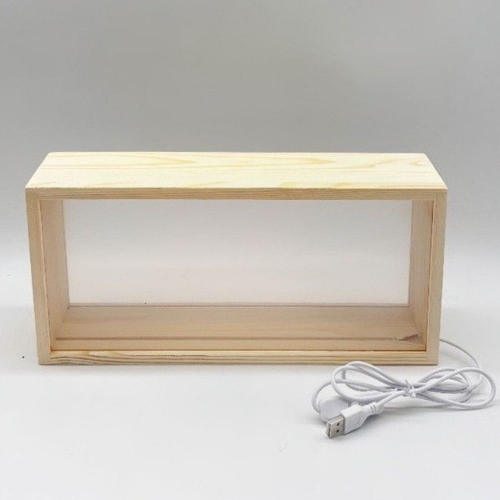 Creative Shadow Box Frame DIY Figures Display Case LED Light Photo Frame  Wedding Gift