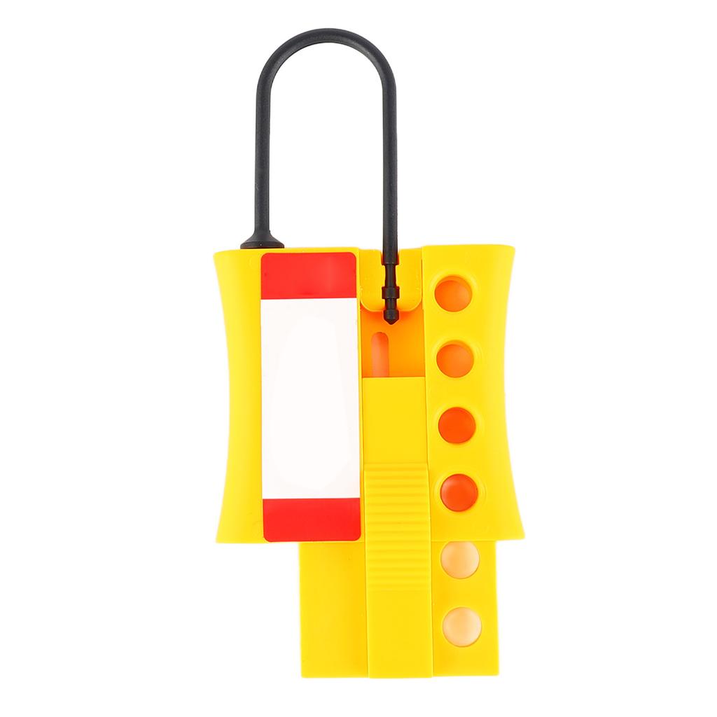4 Holes Tagout Lockout Hasp Multi Function Insulated Secure Locking Tamper Proof for Padlocks