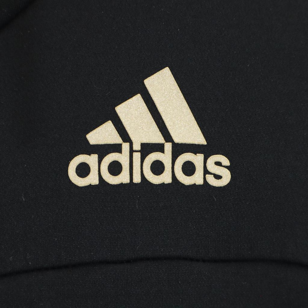 adidas Long sleeve Zip hoodie L black Jersey Men's Used