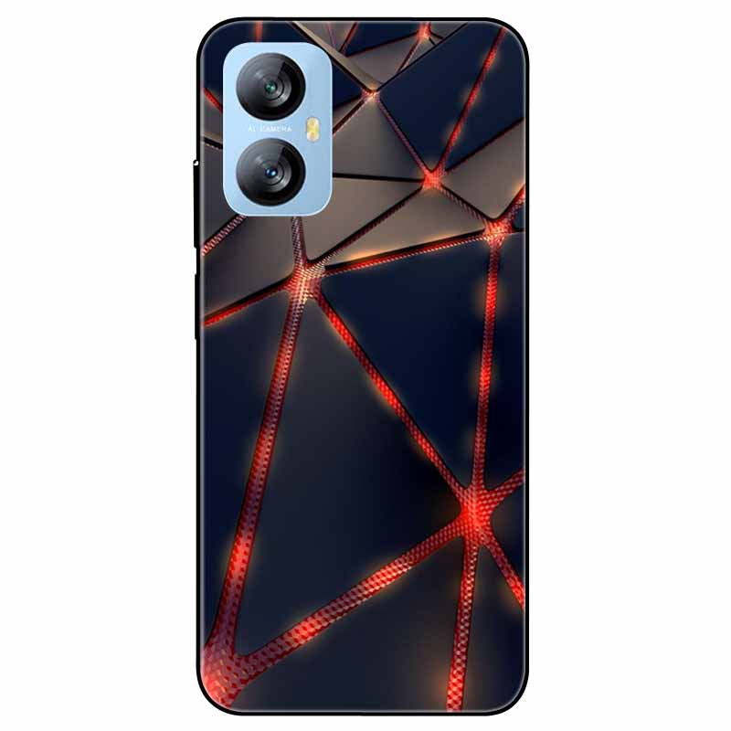 Für Blackview A52 Pro Hülle Handyhülle Stoßfeste Schwarz lackierte TPU Hülle für Blackview A52 Pro Silikon Weicher Bumper A52Pro Süß