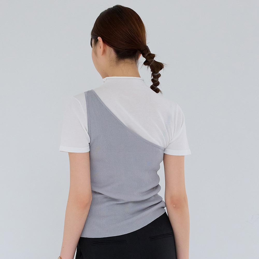 Eiaenlei Ar_One Shoulder Knit Top