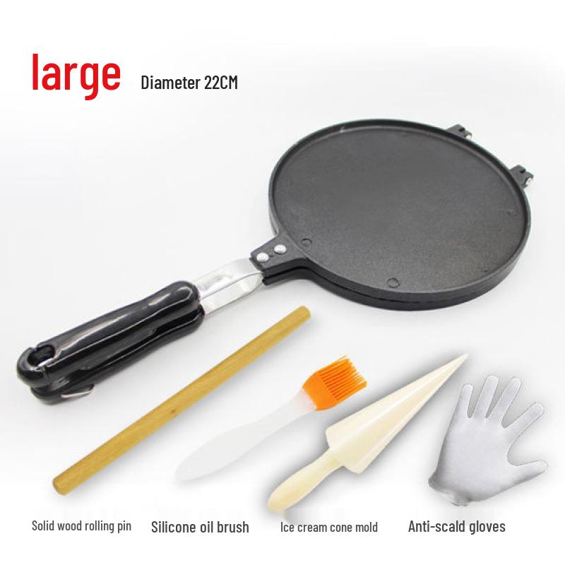 Dual-Sided Gas Egg Roll and Ice Cream Cone Maker