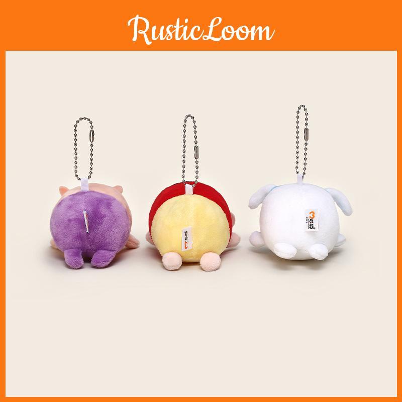 Crayon Shin Chan Plush Keychain Set With Stackable Characters For Kid And Collectors