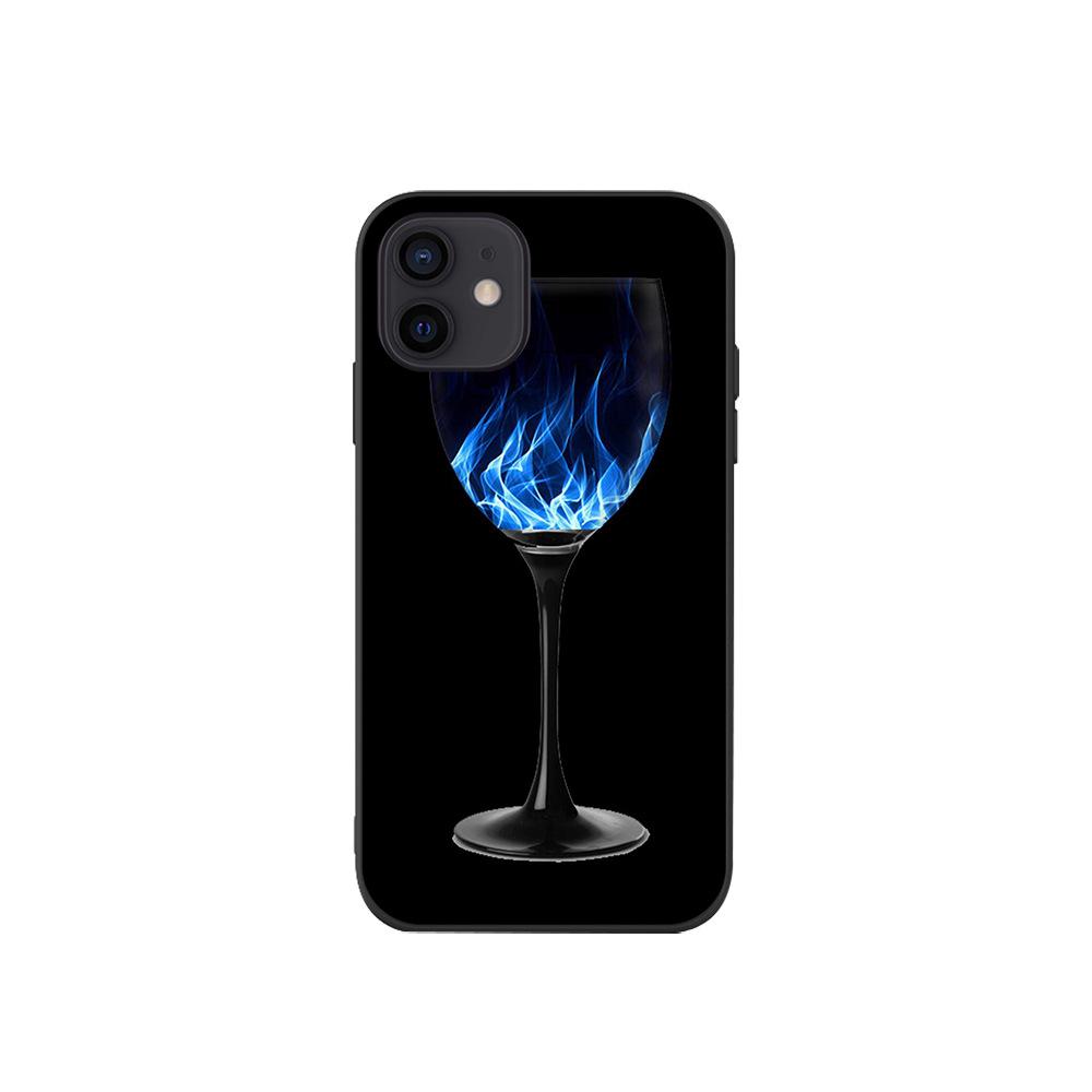 

Подходит для iPhone16 Чехол для мобильного телефона Мягкий чехол Новый чехол-подделка с изображением животного Волка Лошади Черепа Розы Пейзажа 15plus