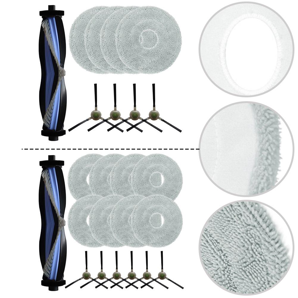 9/15 Pcs Mop Cloths, Main And Side Brushes, And Filter Mop Cloth Kit For Lefants-M3 Robot Vacuum Cleaner.