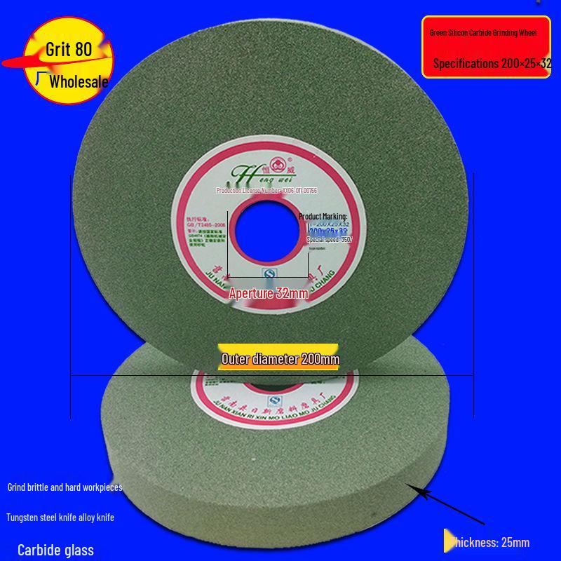 Multi-Material Grinding Wheel: White Corundum, Brown Corundum, Green Silicon Carbide - Perfect for Bench Grinders and Knife Sharpeners