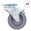 VidaXL 8 Pcs Swivel Castors 75 Mm