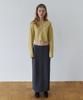 OVERDUEFLAIR Tension Stretch Maxi Skirt_Stripe Gray