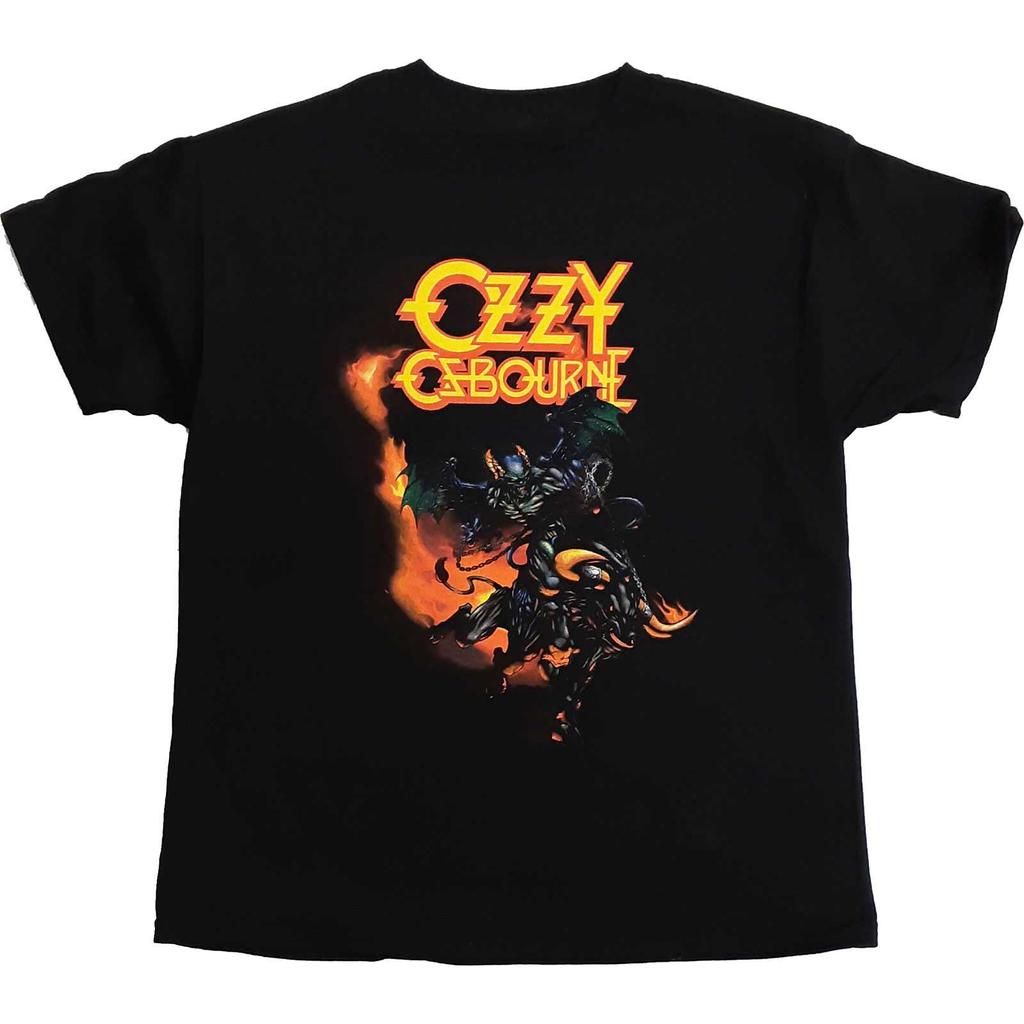 Camiseta de algodão infantil/infantil Ozzy Osbourne Demon Bull