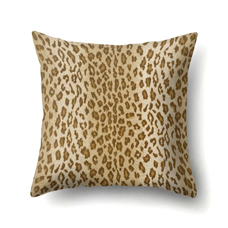 Motif Léopard Nordique Moderne Abstrait Taie d'Oreiller en Polyester Décoration de Voiture Maison Imprimée Taie d'Oreiller Repose-Lombaire