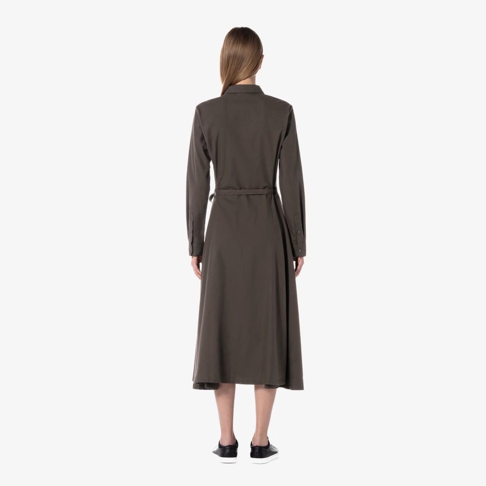[Lacoste] Women's Flannel Woven Long Dress EF896E-54NSIX